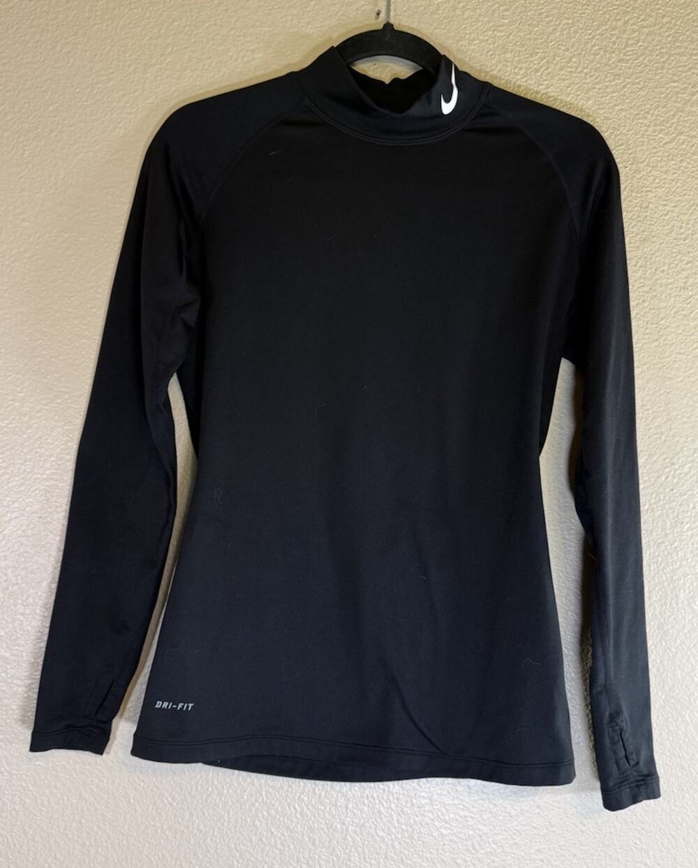 Nike Pro Womens Medium Combat Dri-FIT Fitted Training Top Black Compression